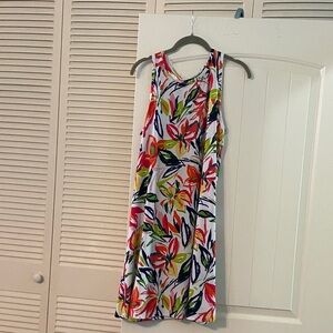 MSK Colorful Floral Midi Dress
